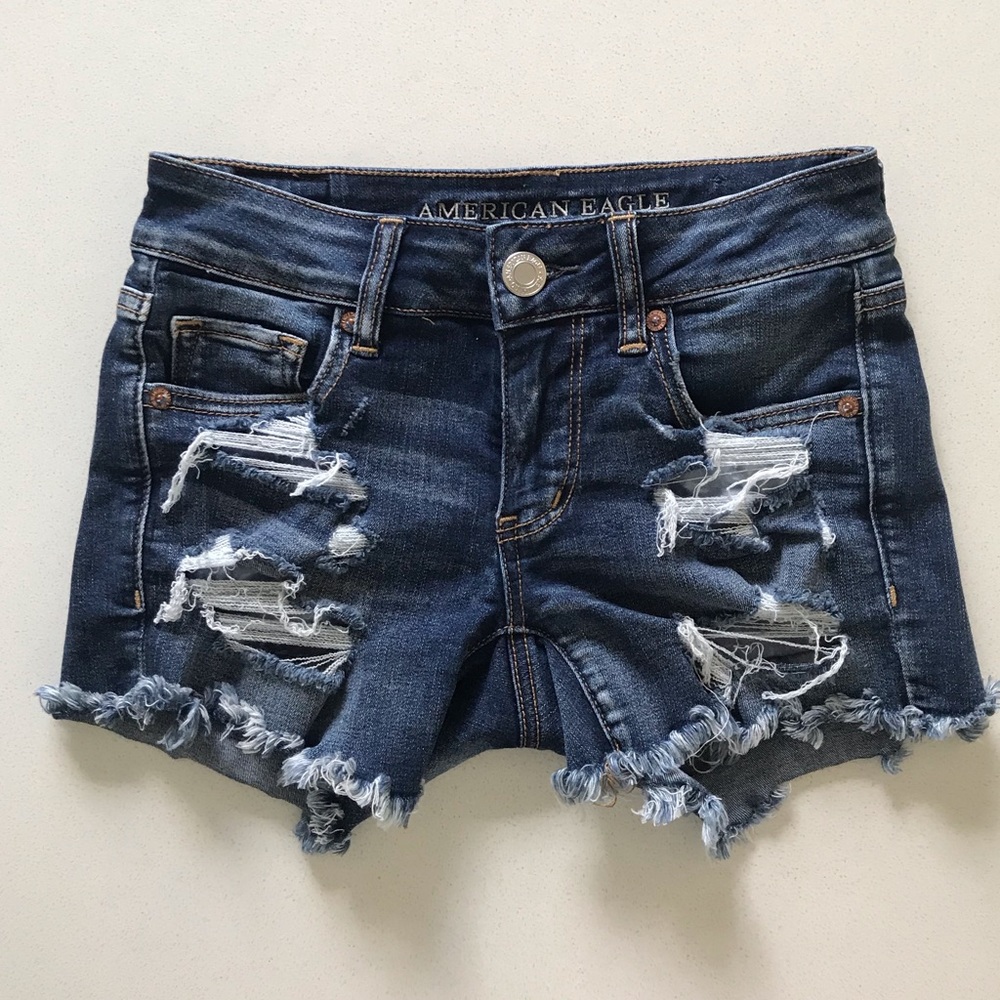 American Eagle Superstretch Cut Off Shorts
